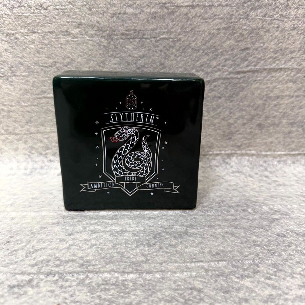 Rae Dunn Harry Potter SLYTHERIN 4x4 Decorative Block Sign Green NEW (A1)‎
